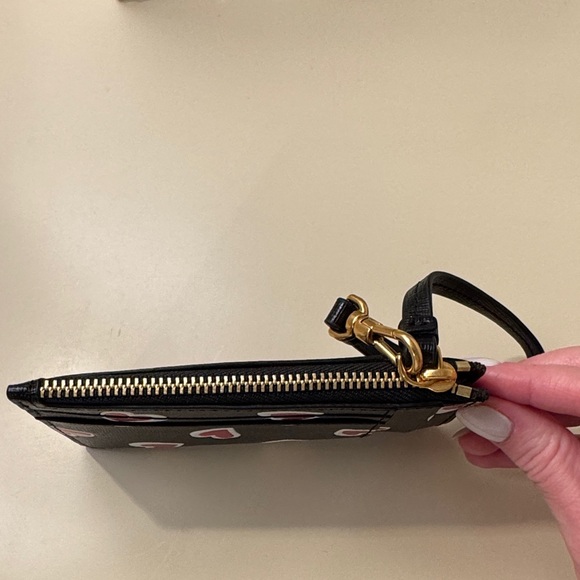 Kate Spade Black and Red Heart Wristlet - Picture 3 of 4